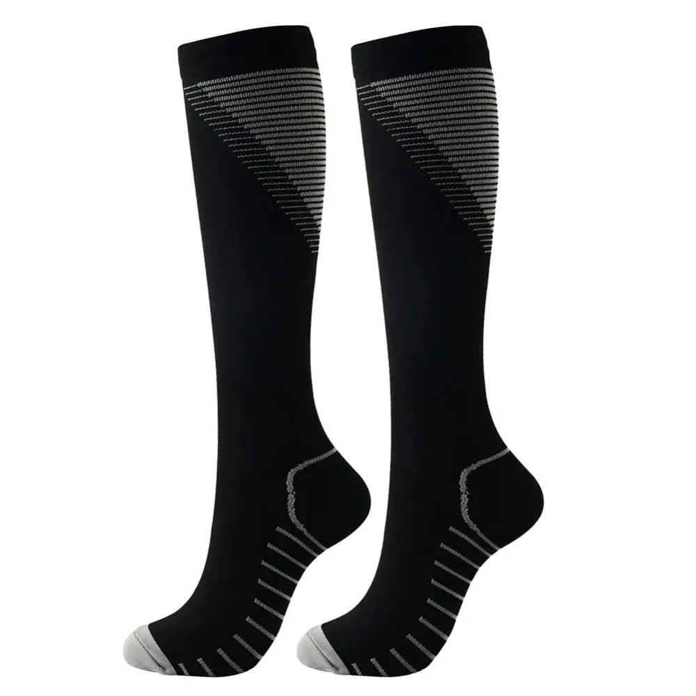 Men Women Outdoor Sports Football Soccer Running Nylon Compression Calf Socks Comfortable Breathable Elastic Quick Drying