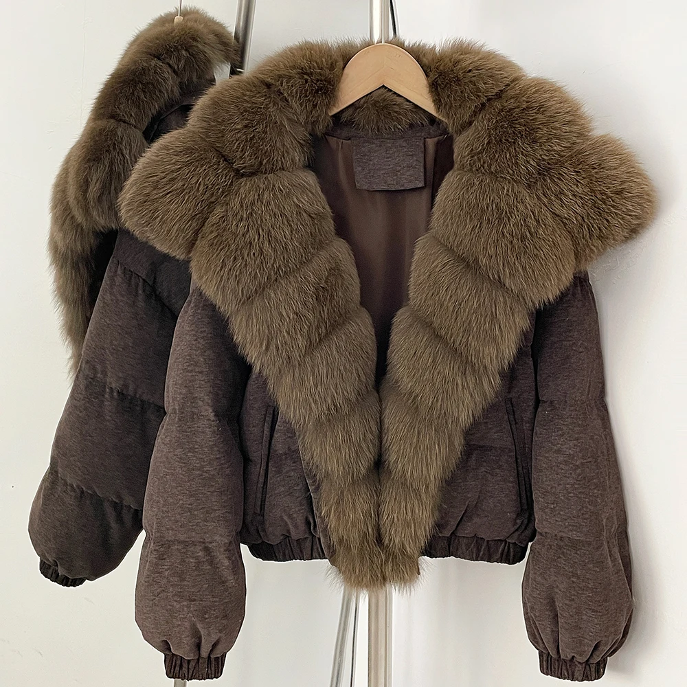 Women's Oversize Down Jacket Thick Short Length Duck Down Coat Casual Autumn Winter Warm Outerwear Cold Weather Everyday Fashion