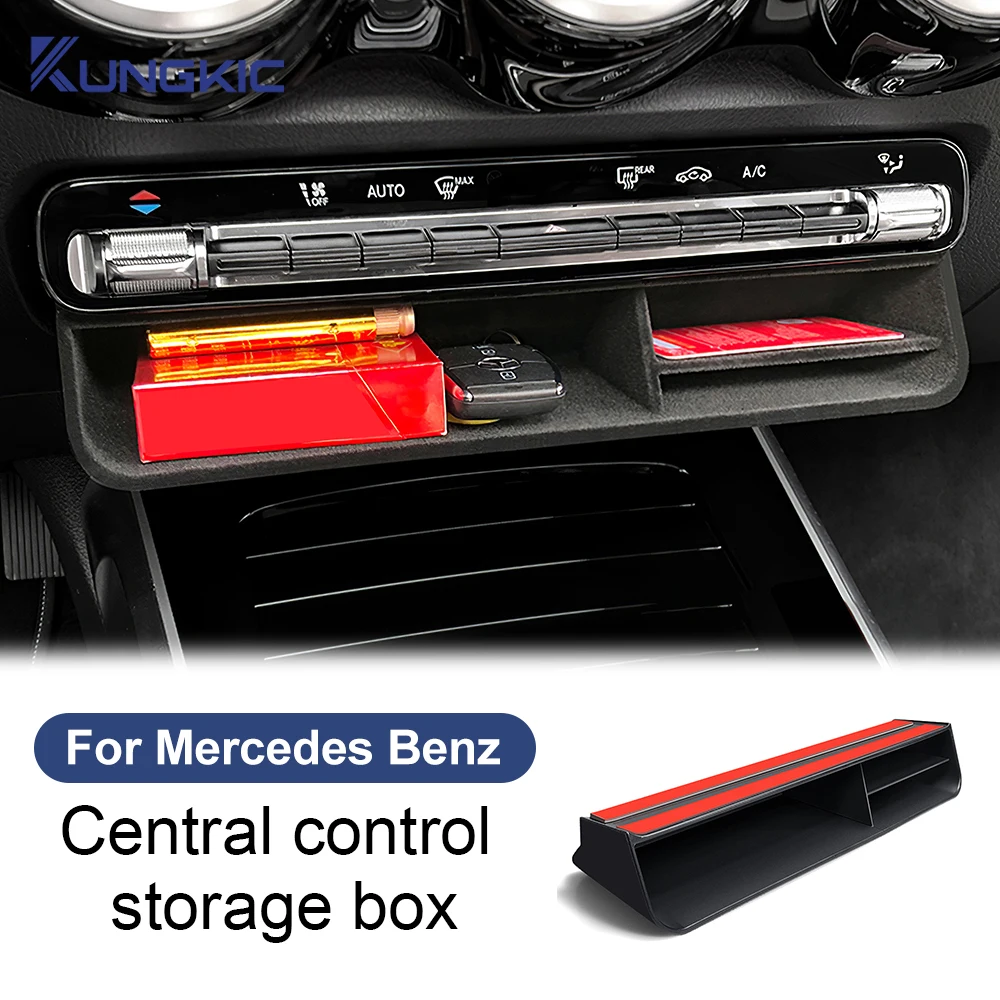 Car Central Control Storage Box for Mercedes Benz W177 GLB GLA GLE Class W247 C118 X247 H247 W167 EQA EQB 2020 2021 2022-2024