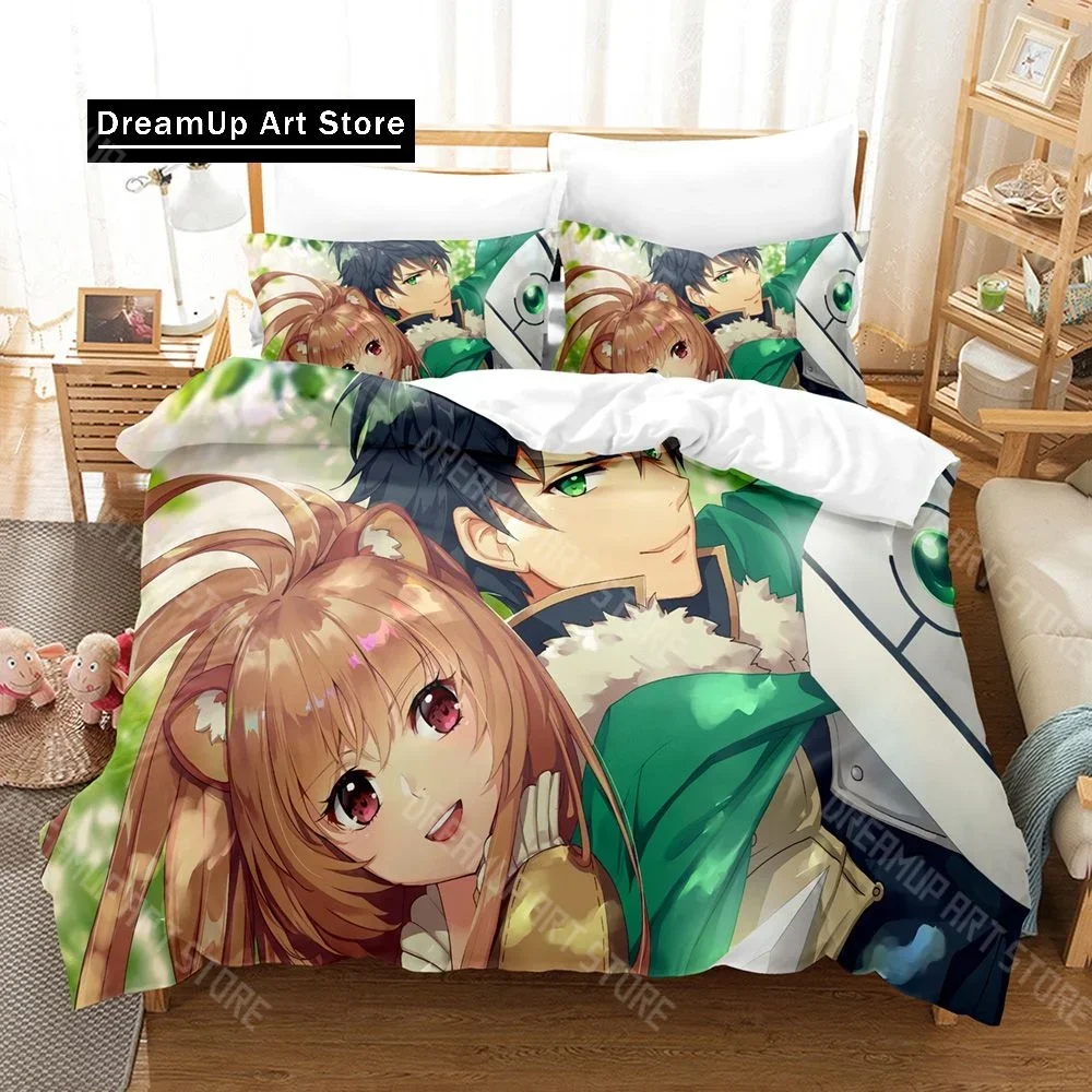 

Anime The Rising Of The Shield Hero Bedding Sets Duvet Cover Set With Pillowcase Twin Full Queen King Bedclothes Bed Linen