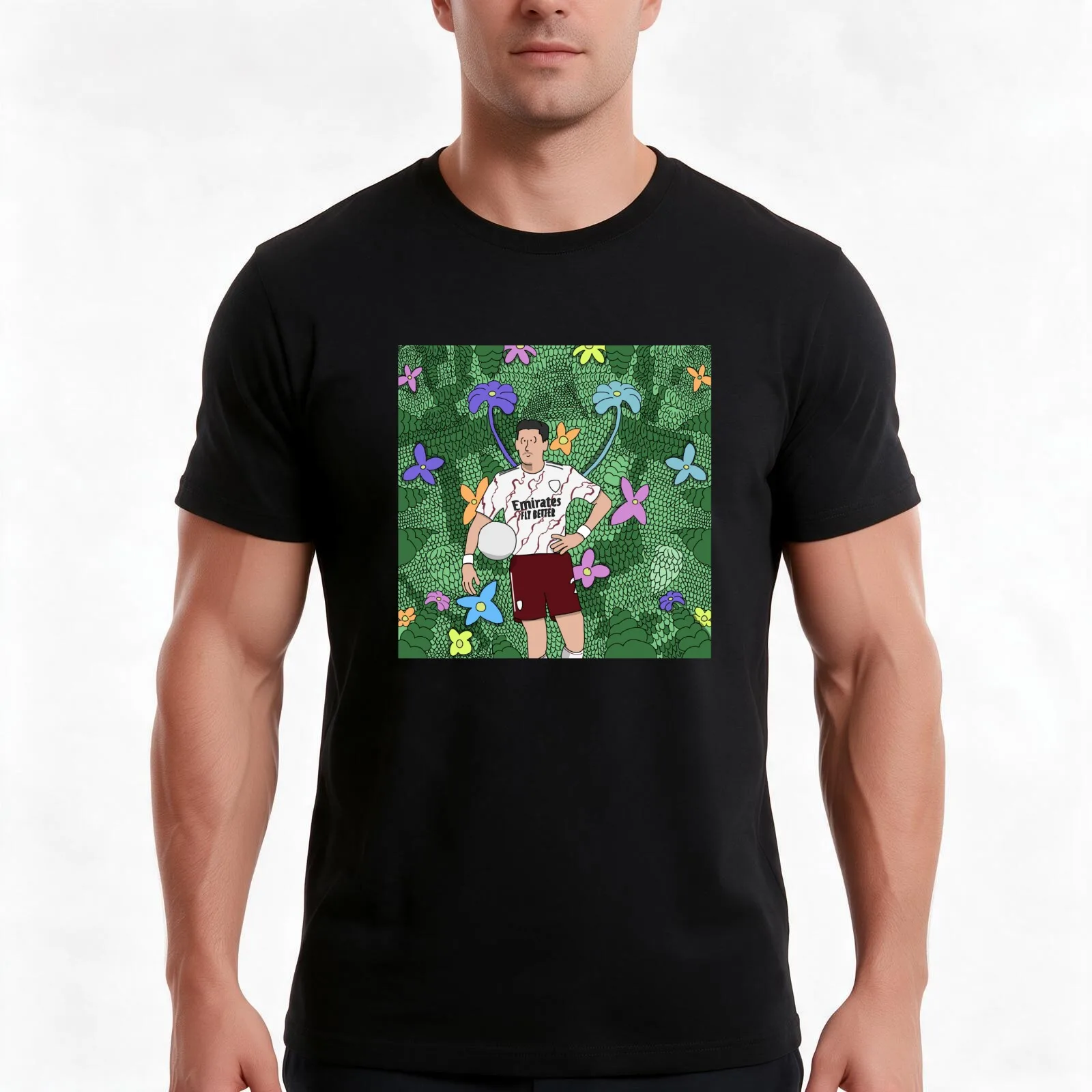 Hector and the three thousand leaves T-Shirt, Summer Casual Cotton Tee, Oversized Streetwear Tops, Vintage Graphic Print