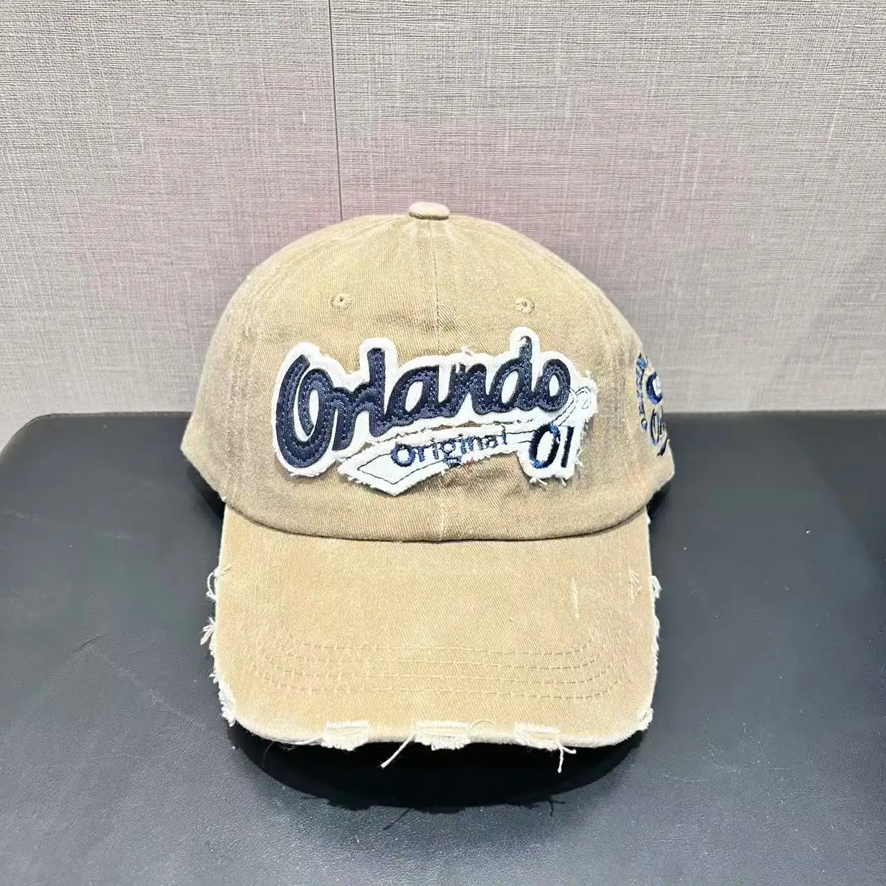 Новая старая бейсболка в американском стиле ретро, модная английская рваная кепка с вышивкой, женская шляпа для маленькой пары, трендовая бейсболка