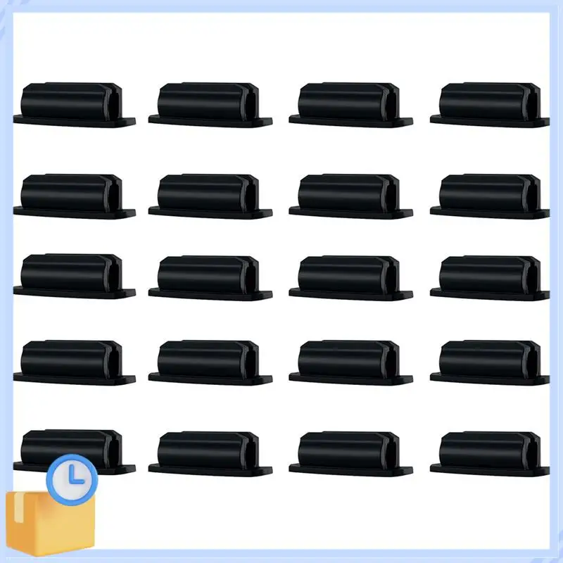 

Popular Pen Holder Set Of 20 Adhesive Silicone Pen Holder For Desk And Other Surfaces Black Easy Install Easy To Use