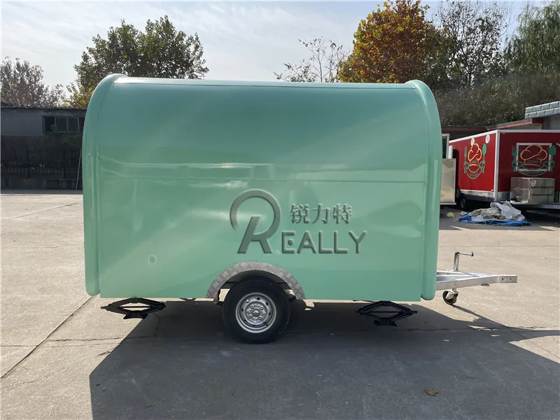 ราคาถูก Street Mobile Mini HotDog Ice Cream Fast Food Cart Trailer พร้อมล้อรถบรรทุกอาหารขนาดเล็กสําหรับขายในสหรัฐอเมริกา