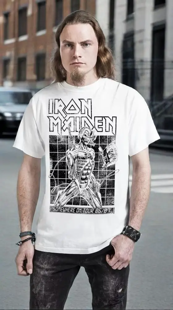 

2026 High Quality New Metal Rock Band Heavy Cotton Print Fashion Men's and Women's Street Fashion Loose Crew Neck Versatile Top