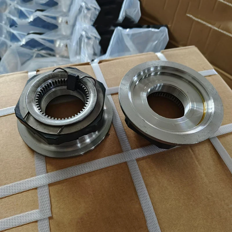 High quality axle head nut, steel material, original hot sale semi-trailer truck parts