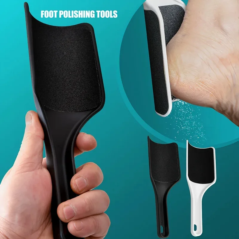 Planche de gommage professionnelle incurvée Double face, outil d'élimination des peaux mortes, grattoir pour les pieds, épurateur de pieds en plastique domestique, soins des pieds