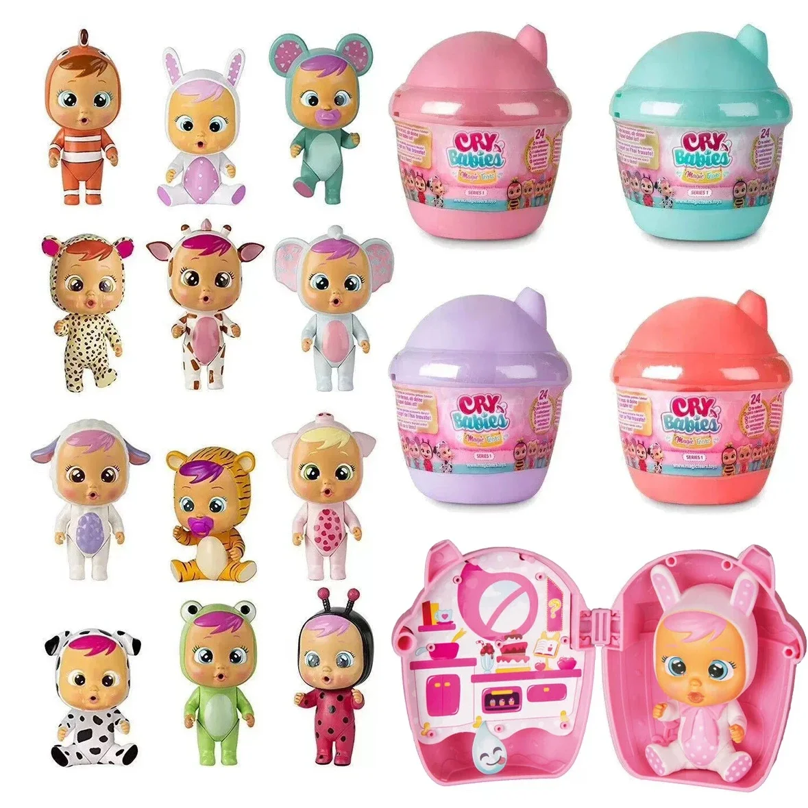 

Cry Babies Magic Tears Bottle House Series 1 Mystery Pack Mini Collectable Dolls That Cry Real Tears Girls Play House Toys Gifts