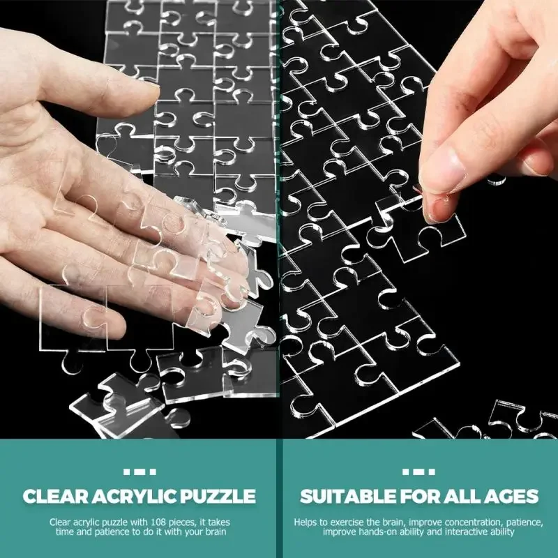 Clear Impossible Jigsaw Puzzle Children Puzzle Transparent Yagli Impossible Puzzle Clarity Cannot Challenge A Jigsaw Puzzle