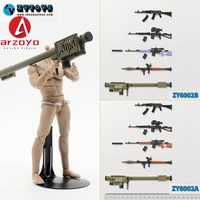 ZYTOYS ZY6002 1/12 Soldier AK74M Purple SVD FIM-92 RPG-7 Gun Model Accessories For 6''  Action Figure Body Collection