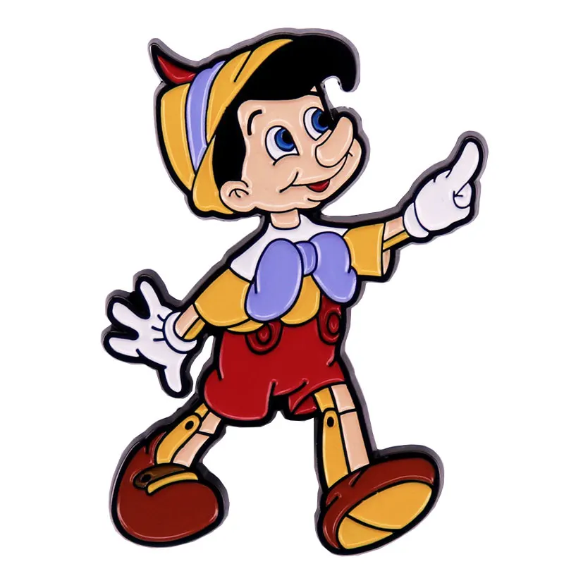 Эмалированная булавка для воротника куклы Пиноккио эмалированная булавка для одежды значки на рюкзак косплей Декоративные ювелирные изделия аксессуары