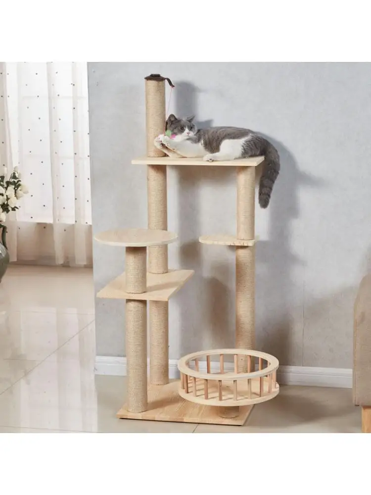 

Cat Products Cat Furniture Cat Grabbing Pole Cat Toy Cat Sisal Frame Cat Nest Cat Platform Tree Grab Board Solid Wood