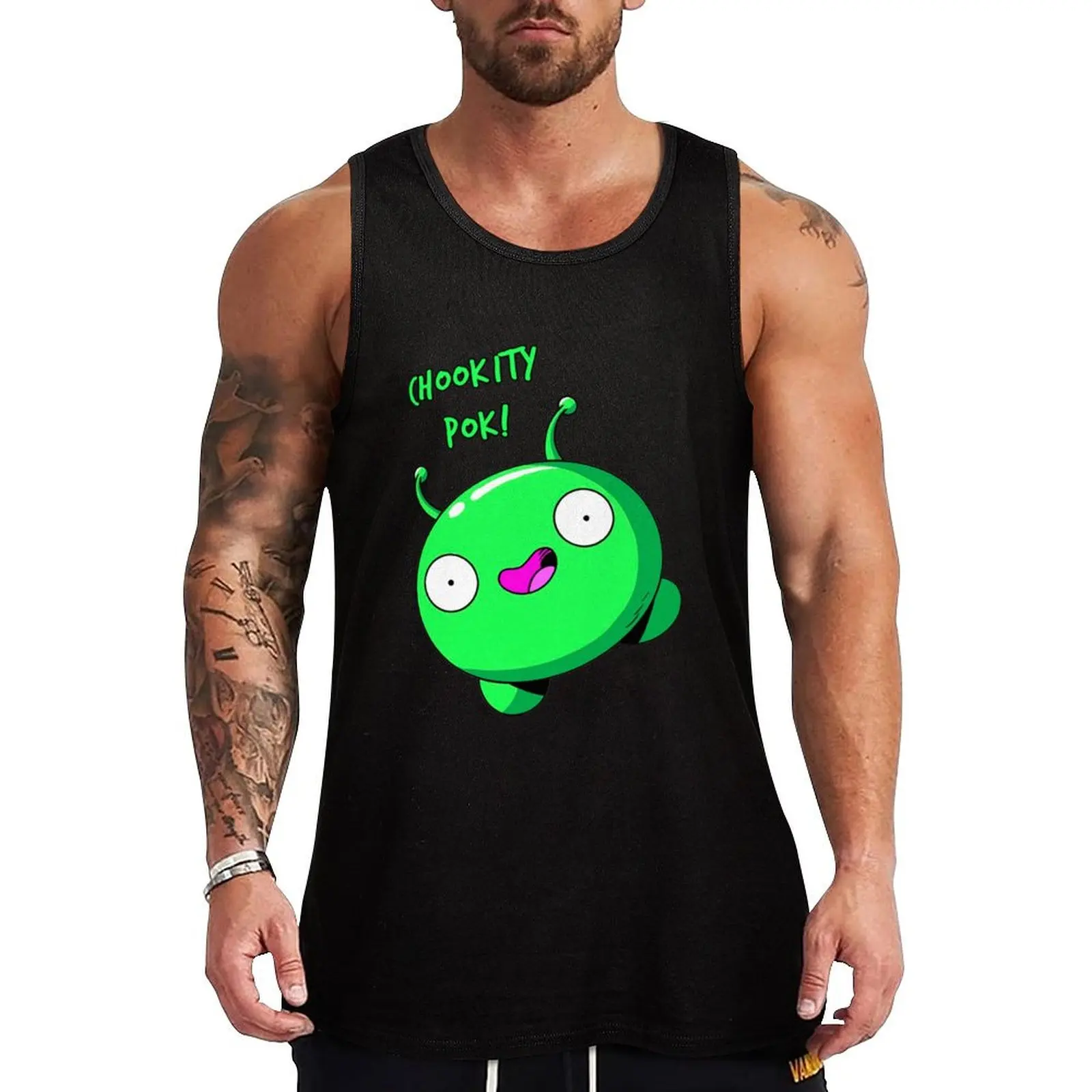 

Mooncake Chokity Pok! Tank Top t-shirts man Bodybuilding clothing man gym t shirt men Men's summer vest