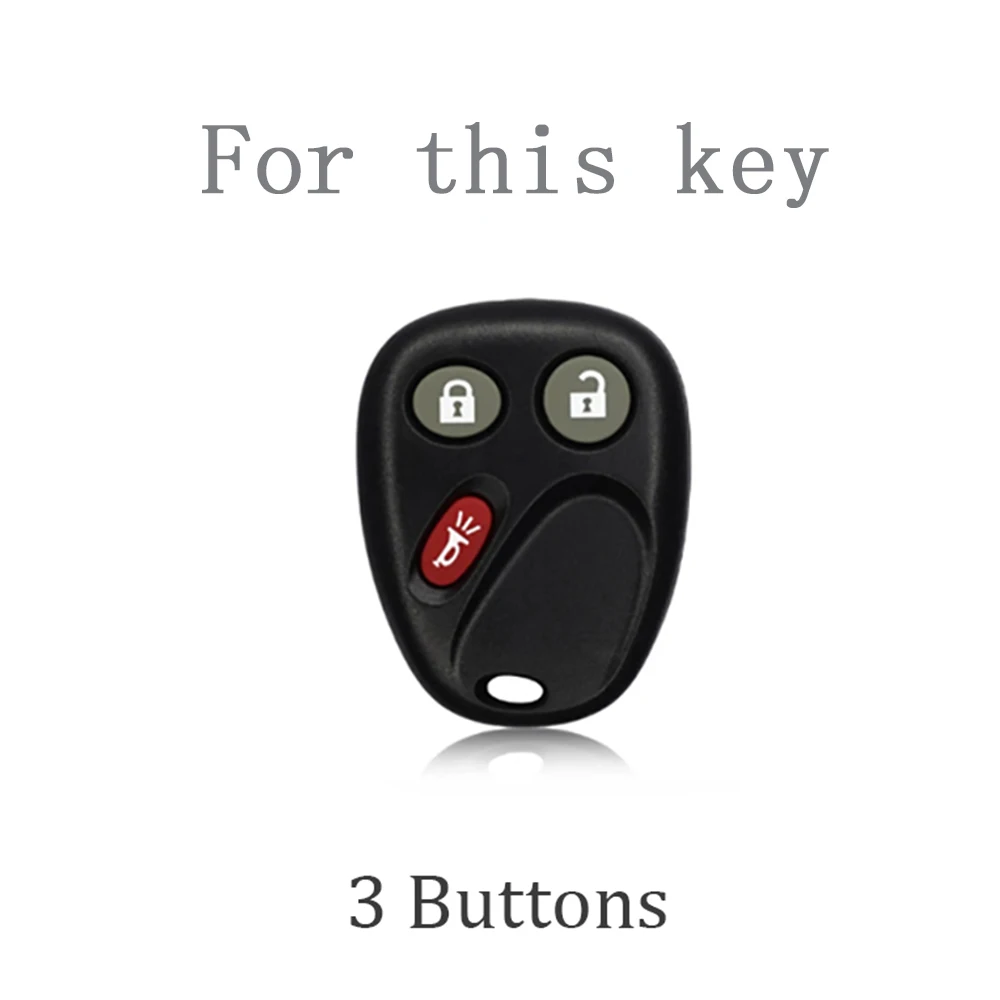 3 Buttons TPU Remote Car Key Case for Hummer H2 Chevrolet Avalanche Cadillac Escalade 2003 2004 2005 2006 Auto Accessories