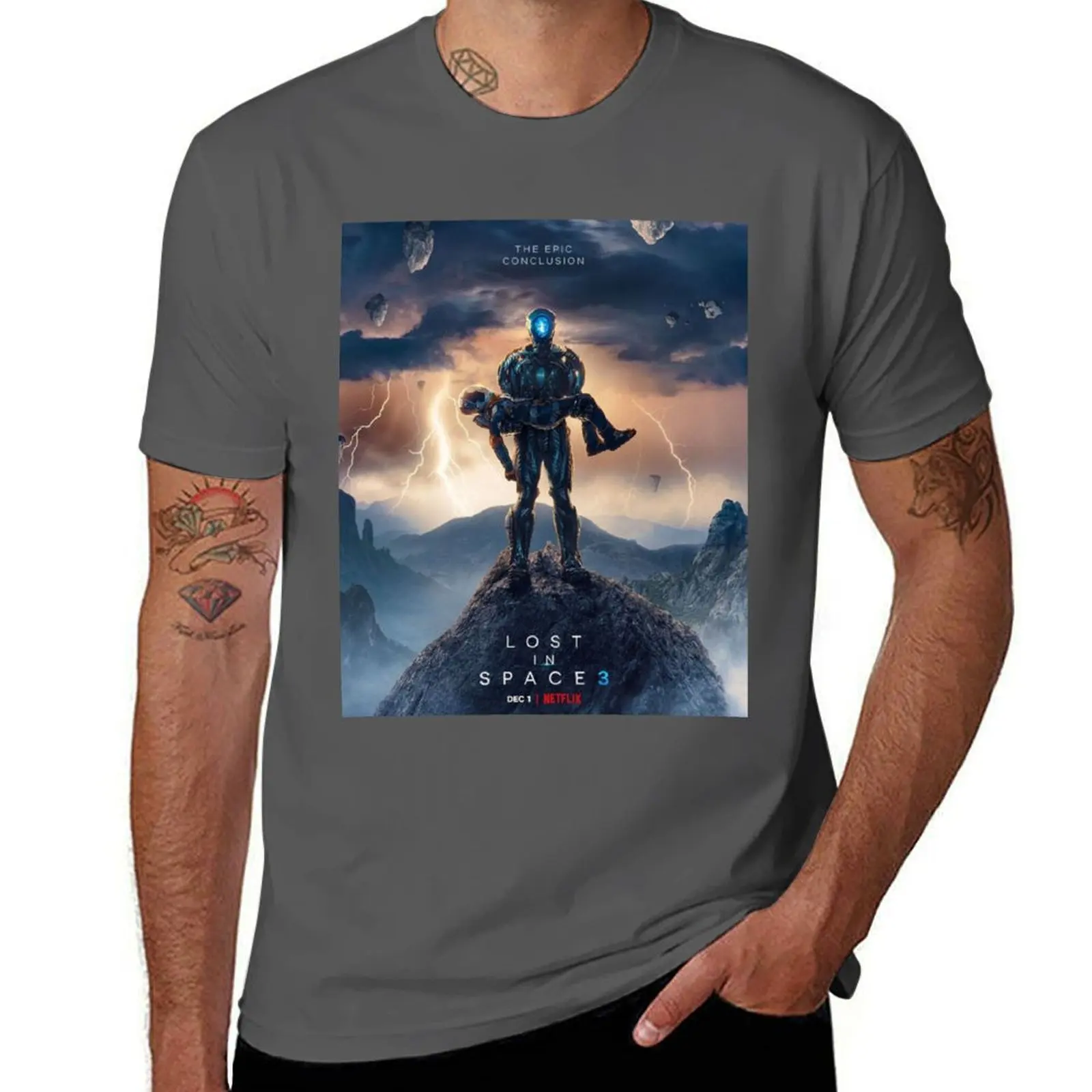 LOST IN SPACE 3 robot poster Classic T-Shirt t shirt man cotton cotton t shirt pack cotton tshirt 100% T-Shirt