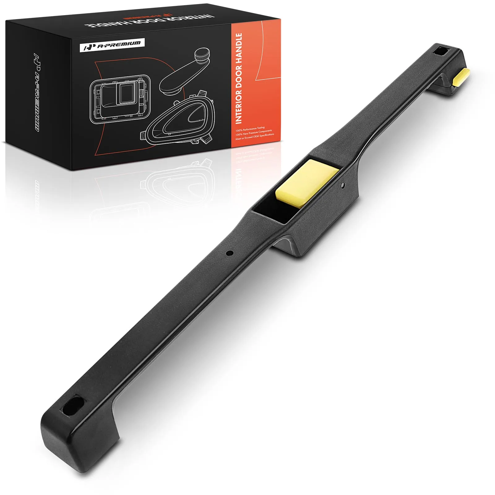 A-Premium Driver or Passenger Side Yellow Lever & Black Housing Interior Door Handle for Freightliner
