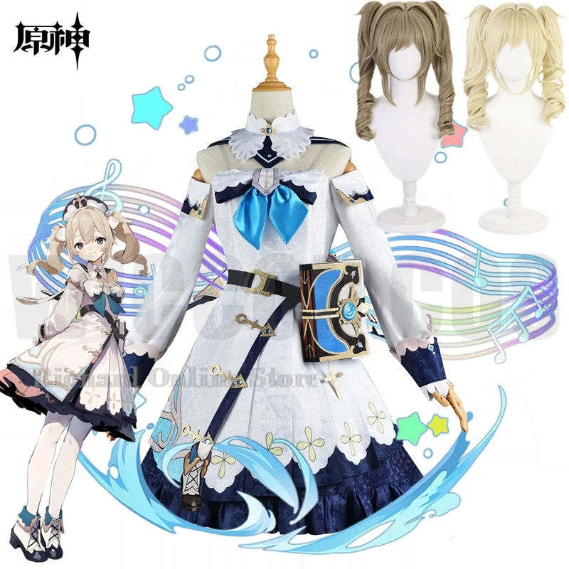 

Barbara Cosplay Genshin Impact Costume Adult Carnival Uniform Anime Halloween Party Costumes Masquerade Women Game