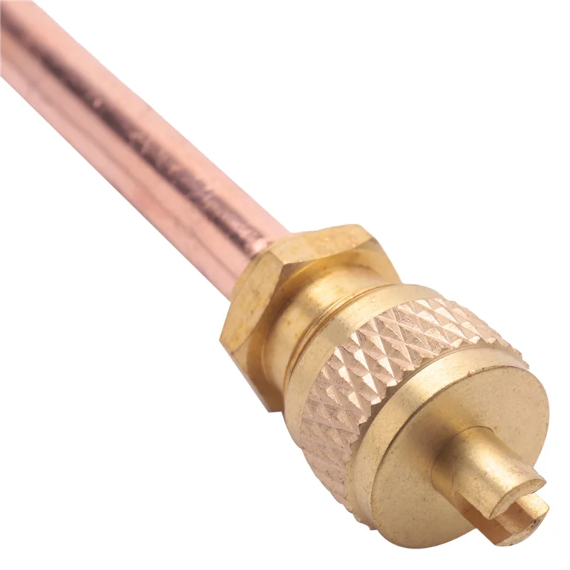 

A83G-40 Valve 1/4 Inch SAE X 1/4 Inch OD X 4 Inch Stem Core AC Refrigeration