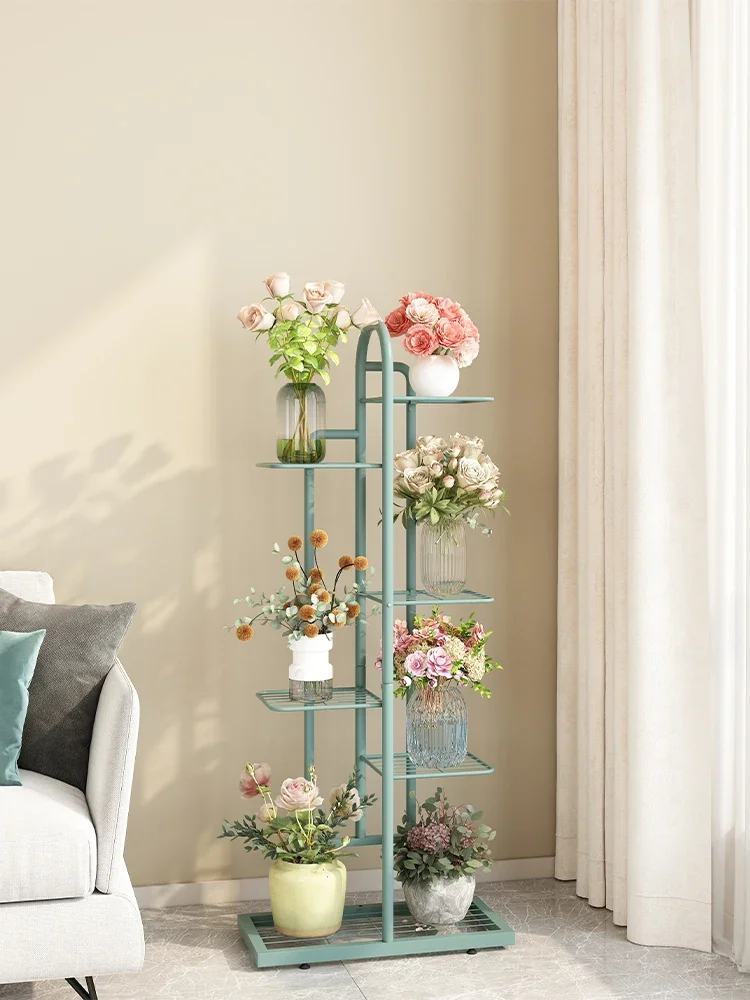 

Flower racks, green pineapples, multi-level ground wheels, iron flower racks, living room flower pots, storage racks,