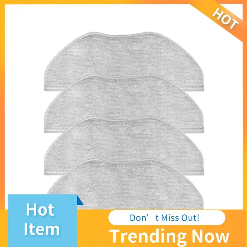 BBNV-4Pcs Mopp Tuch Für Tefal Rowenta X-Plorer Serie 95 RG7975WH RG7987WH Robotic Staubsauger Ersatz Ersatzteile