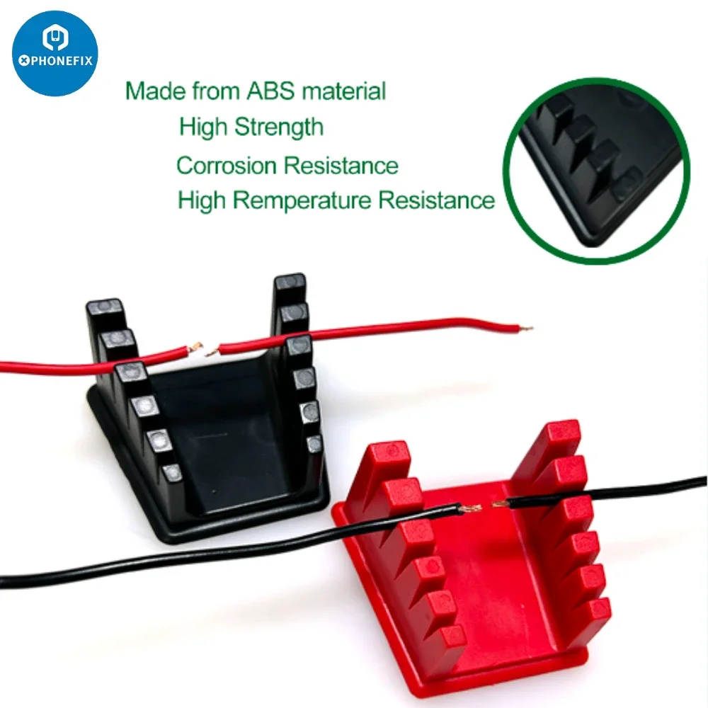 ABS Wire Fixture High Remperature Corrosion Resistance with Strong Magnetic Non-slide for Cable Line Soldering Repair Fixed Tool