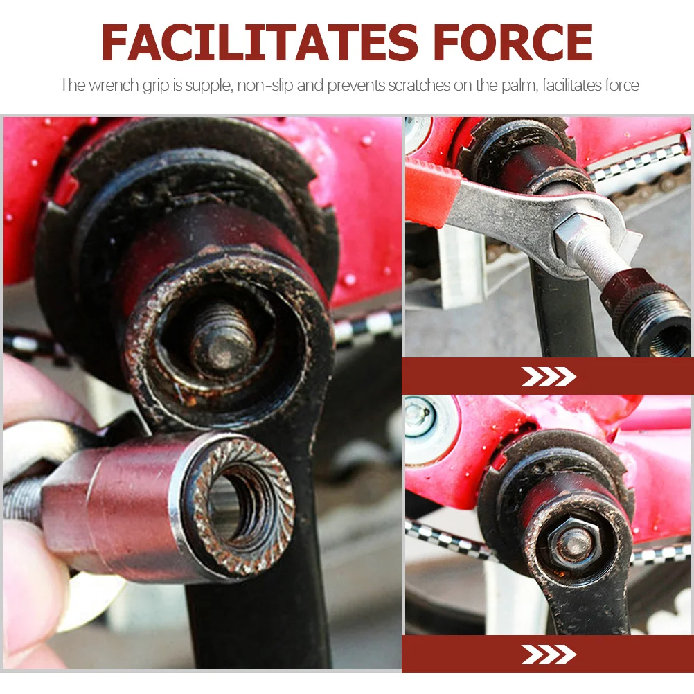 

1 Set Of Bicycle Repair Tool Kit Premium Steel Multi-Function Bike Wrench Crank Puller For 20-Tooth Bottom Bracket Professional