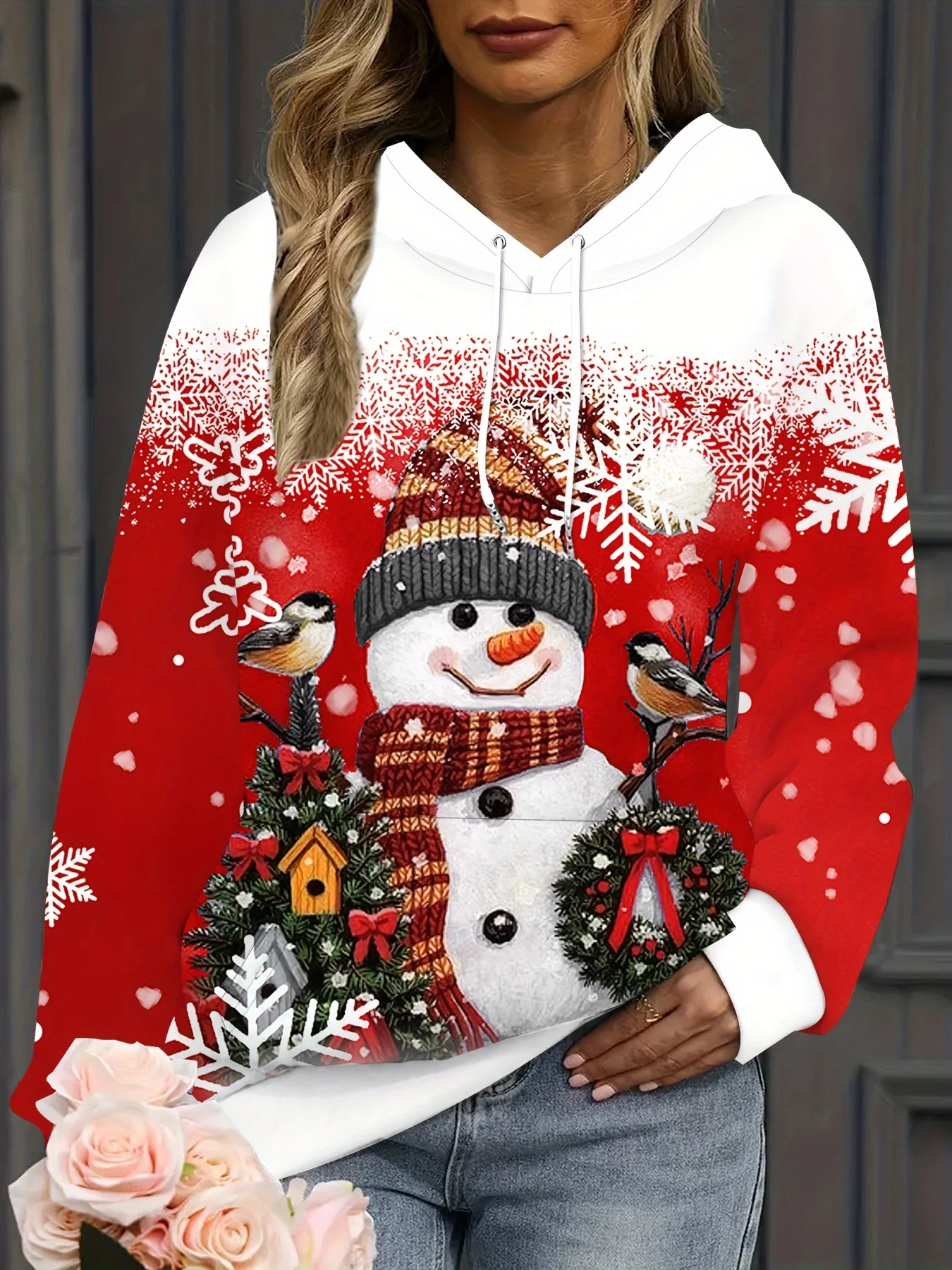 Christmas Cute Snowman 3D Print Hoodies Top Men Women 2024 Autumn Fashion Casual Sweatshirts Oversized Hoodie Pullovers Clothing