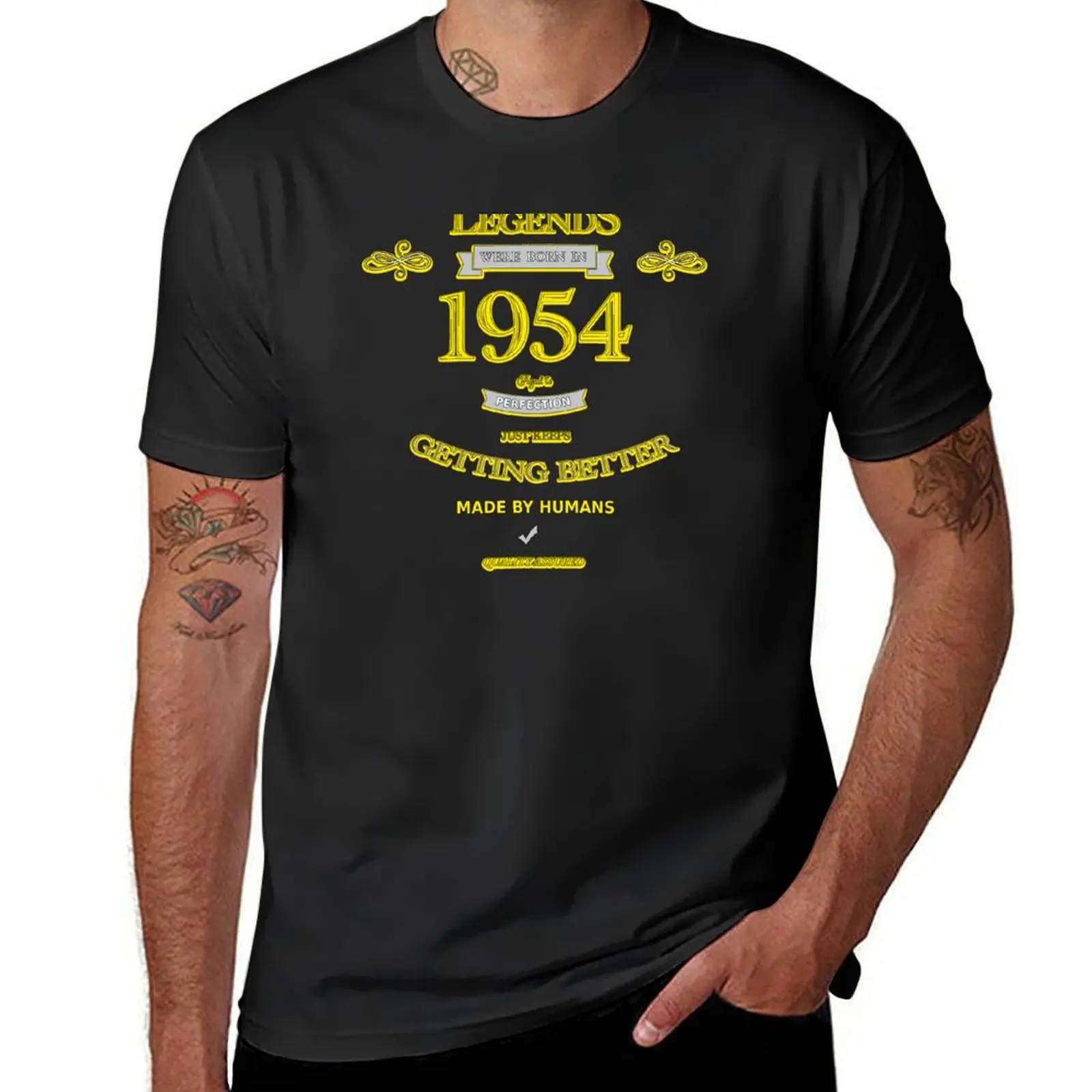 

Gold Vintage 1954 - Classic Edition: Celebrating Years of Excellence T-Shirt tees clothes t shirts for men pack