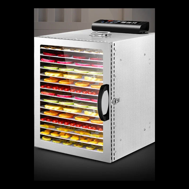 

16 Layer Dehydrator Food Dryer Household fruit dryer fruit tea vegetable pet meat soy bean food dehydration air dryer commercial