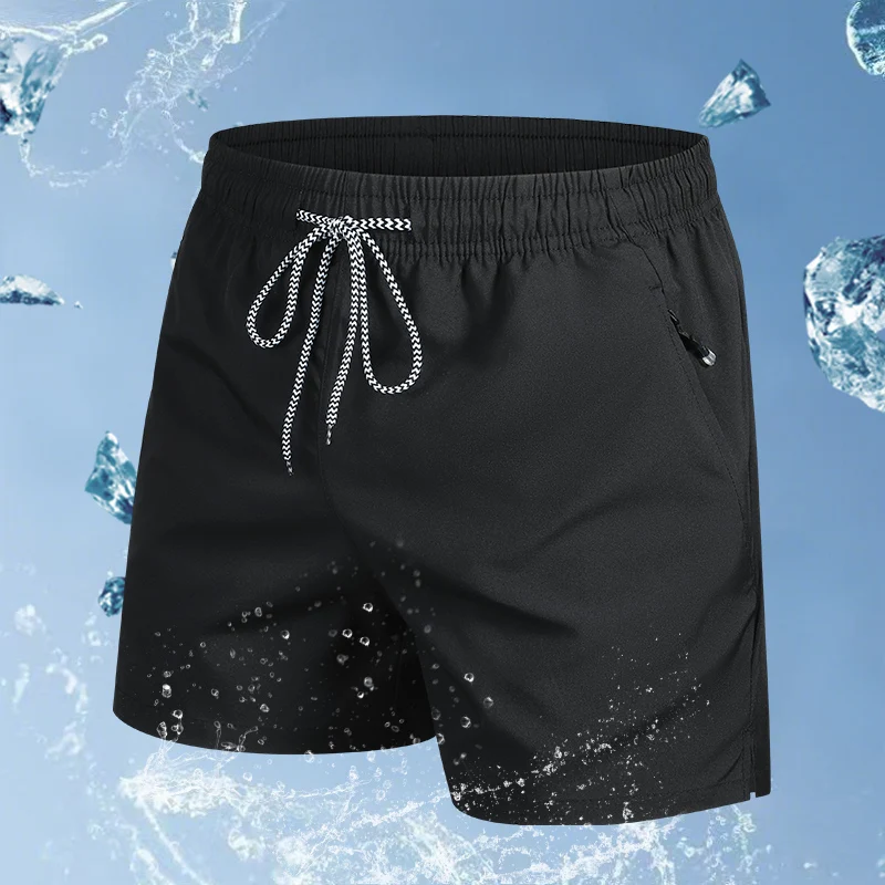 2025 shorts men's quick drying pants loose sports pants men's casual pants men's cross-border ice silk pants men's beach pants f
