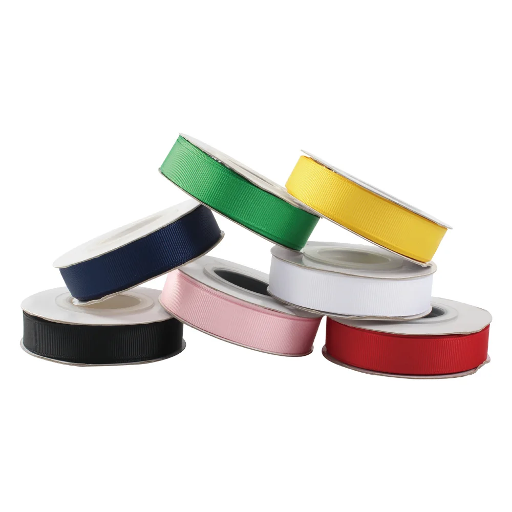 9mm 16mm Solid Double Side Grosgrain Ribbon Decoration for DIY Hairbows Craft Materials Handmade Accessories 100yards/lot