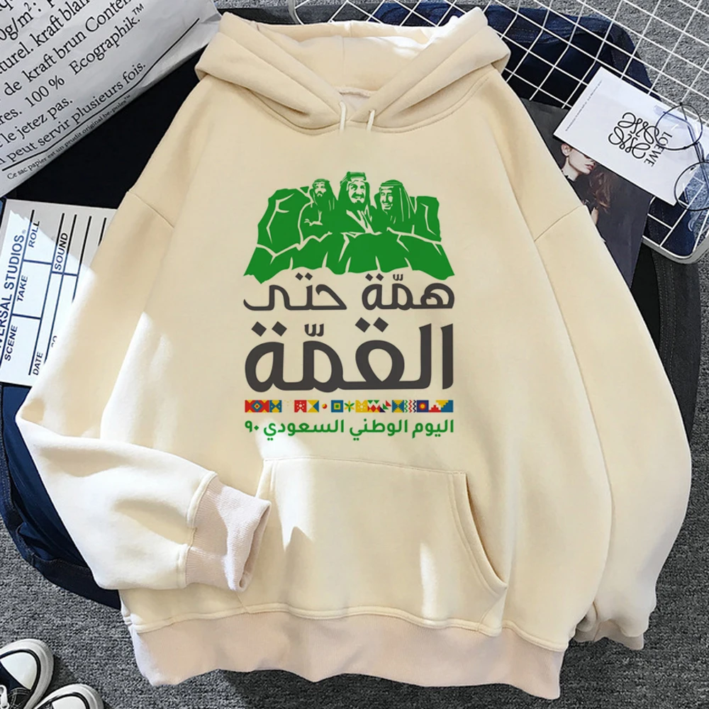 Saudi National Day hoodies women graphic anime Winter  vintage clothing sweatshirts female anime clothing