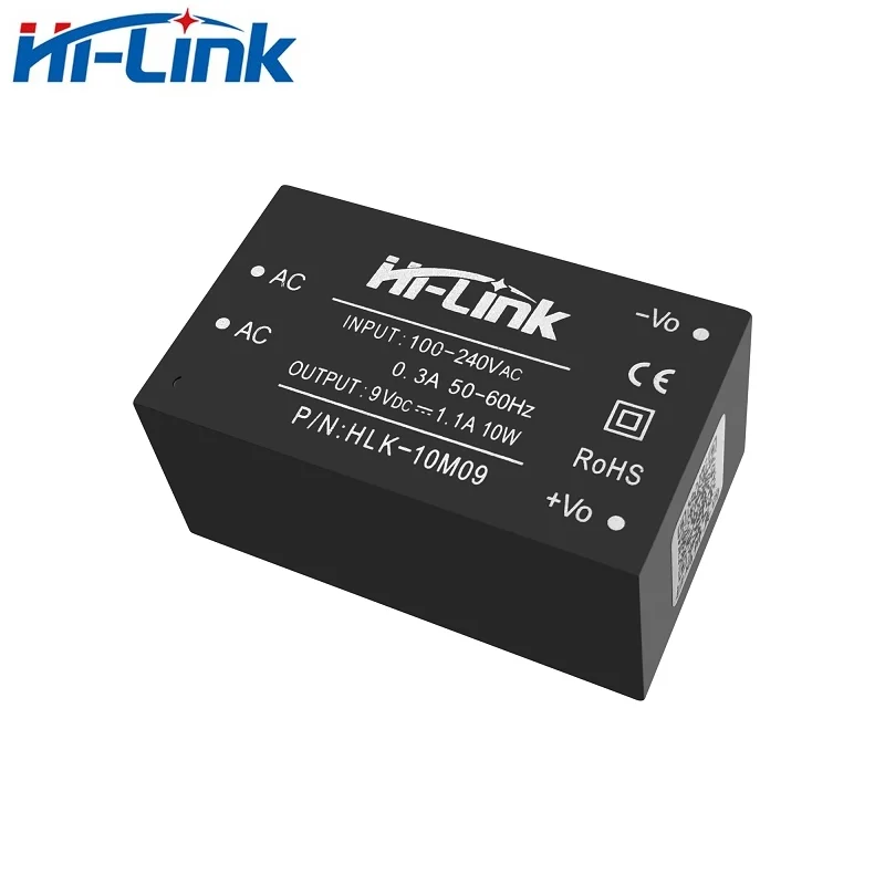 Hi-Link New HLK-10M09 Power Supply Module 3000Vac 10W 9V 3000mA Isolated switching Step Down High Efficiency AC DC converter