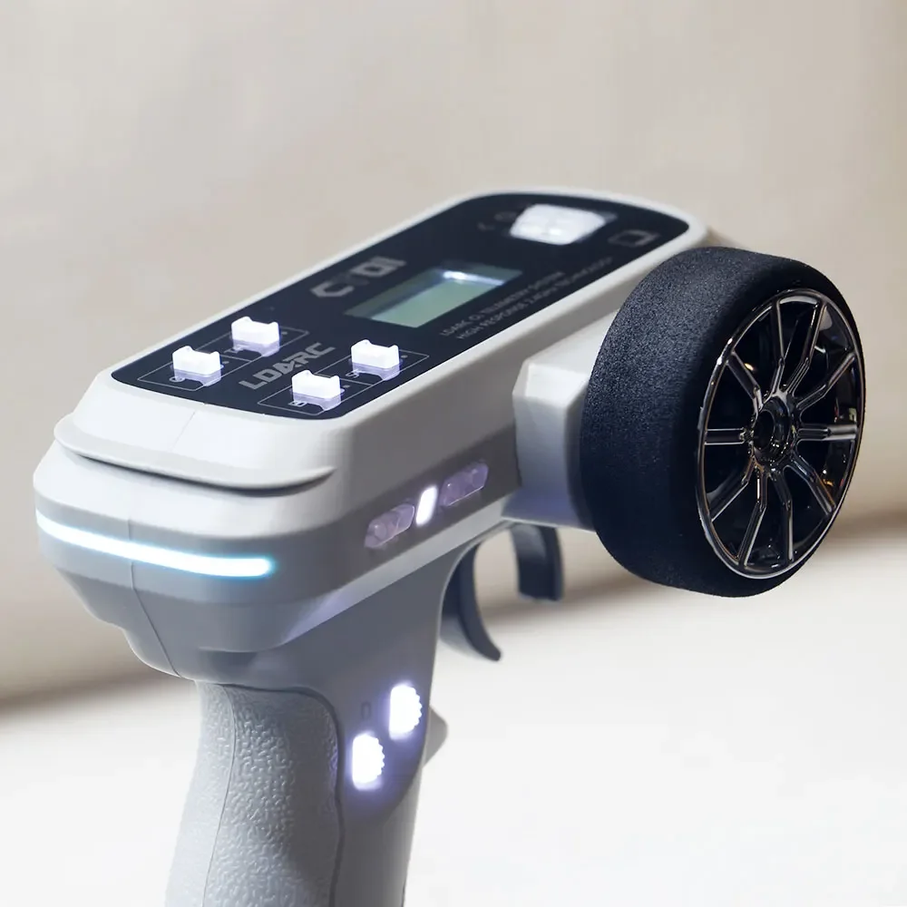 LDARC CT01 2,4 GHz 8-Kanal-Profi-Fernbedienung, englisches und chinesisches LCD-Display für RC-Modellauto, Boot