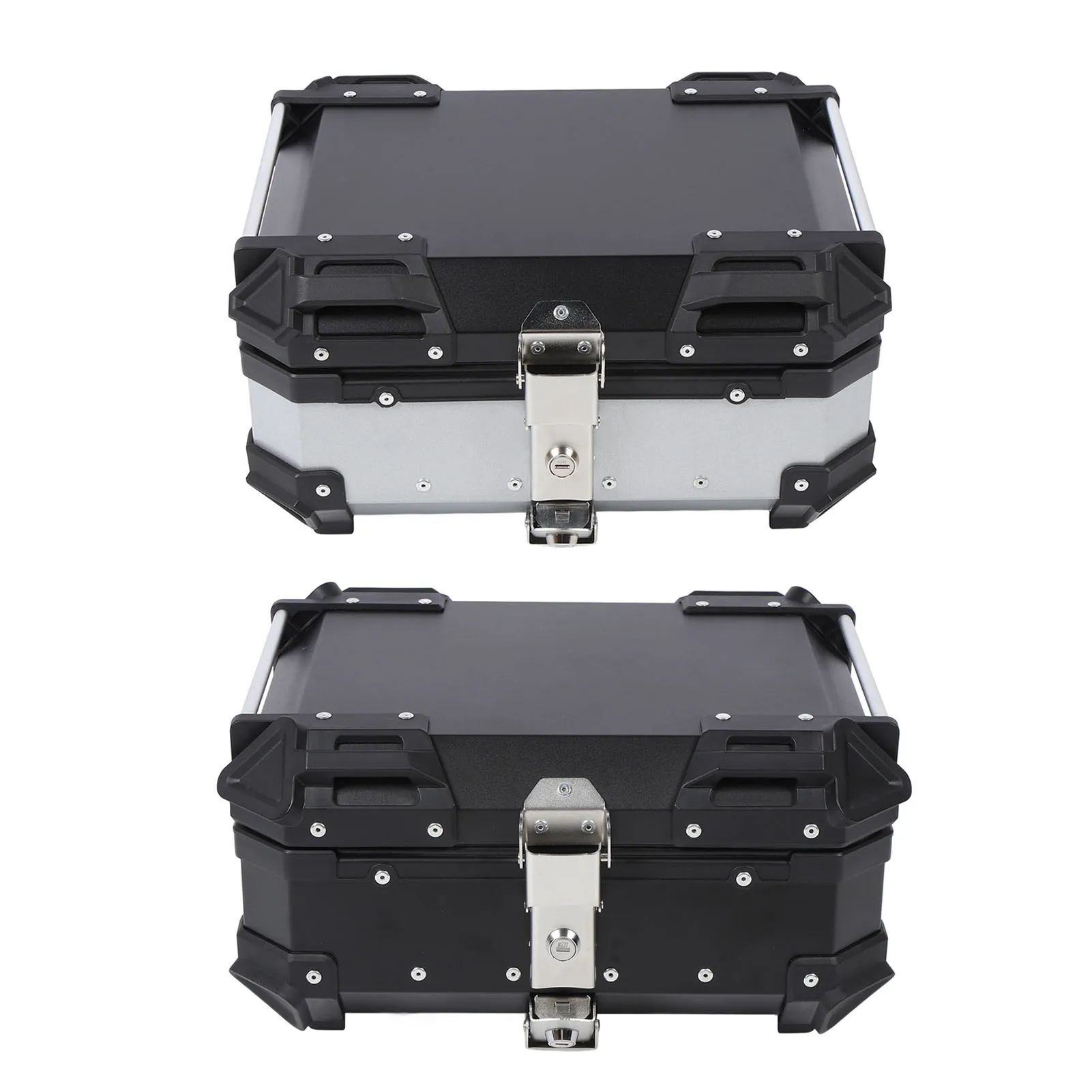 25L Motorcycle Top Box Aluminum Alloy Safety Lock Universal Rear Top Case for Helmet Luggage Motorcycles Accessories
