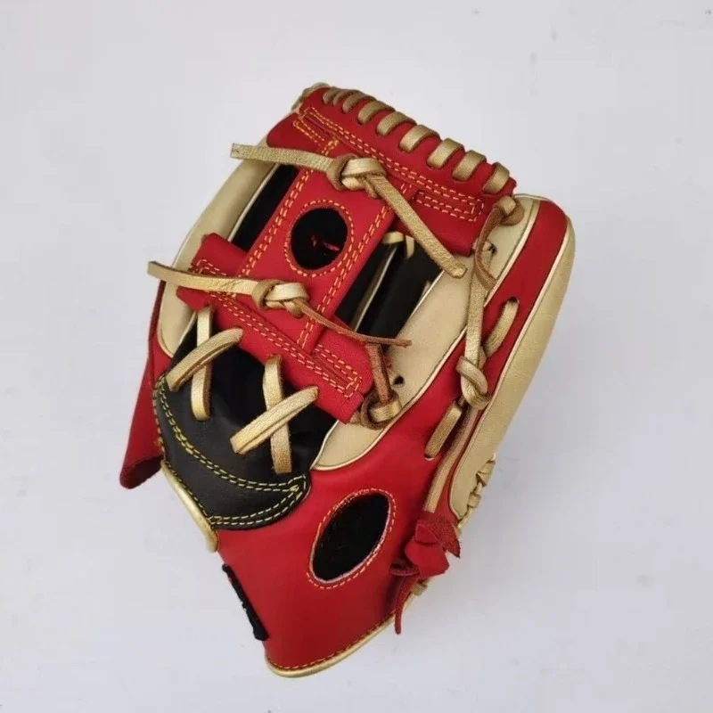 Cowhide Baseball Gloves Children's Adult Guard Gloves, Professional Ball Cowhide Catch Gloves