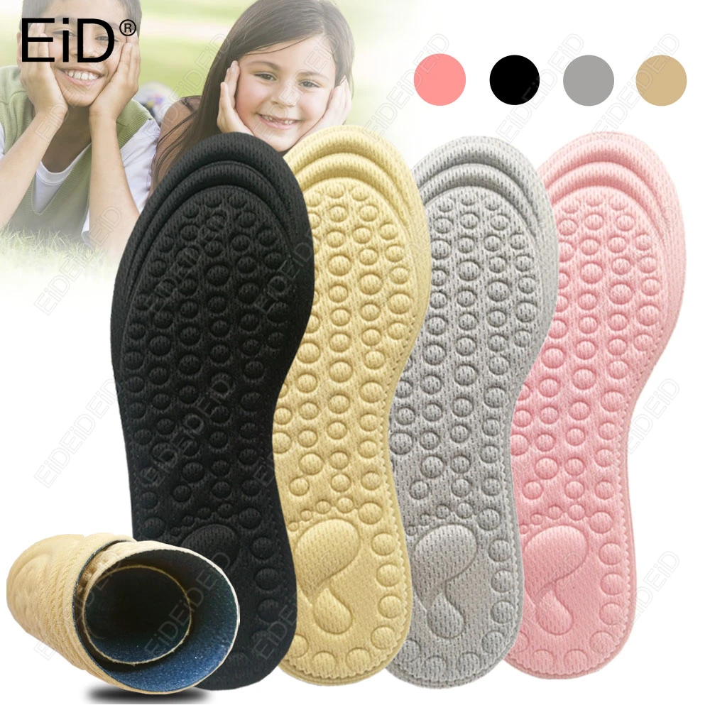 

Children's Deodorizing Insole Soft Sport Breathable Insoles Shock Absorbing Shoe Pad Massage Running Cushion Insole For Feet