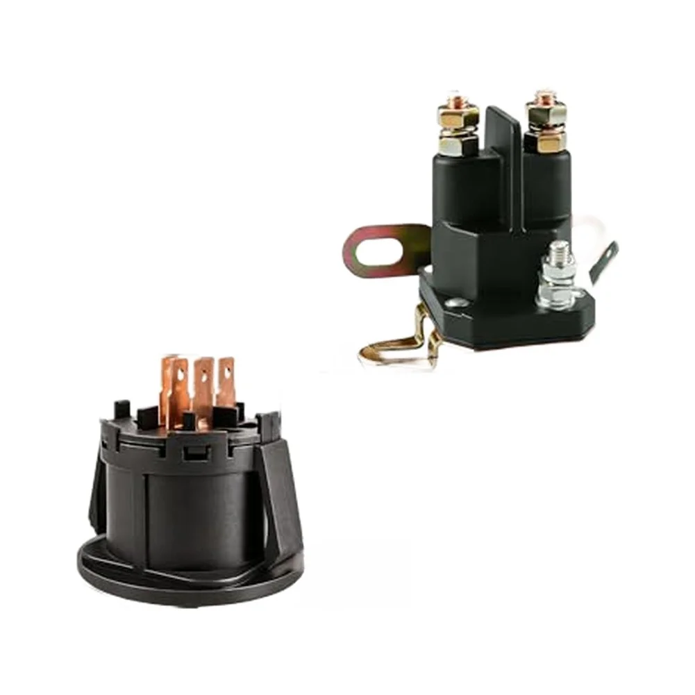 12V Ignition Switch and Starter Solenoid Replacement Kit for Riding Lawn For Mowers Including Models L100 L105 L107
