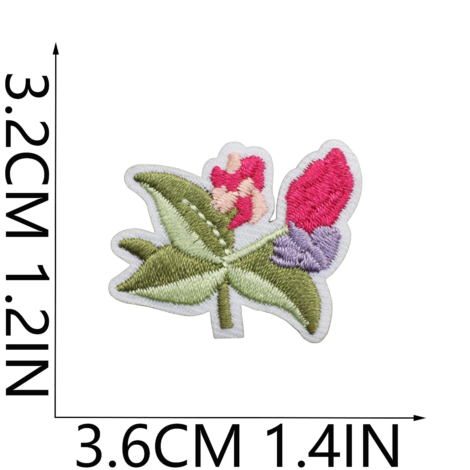 

Hot Selling Small Flower Embroidery New Decorative Patches Peonies Computer-embroidered Stamps Ironed Embroidered Labels