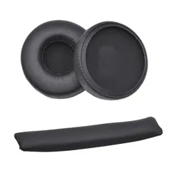 Leather Ear Pads Cushion Cover Earpads Replacement Elastic Headband Beam for JBL Synchros E40BT E40 Headset