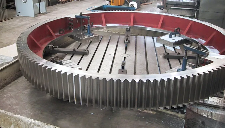 OEM Large Diameter Cast Steel External Tooth Segmented Girth Gears for Ball Mill