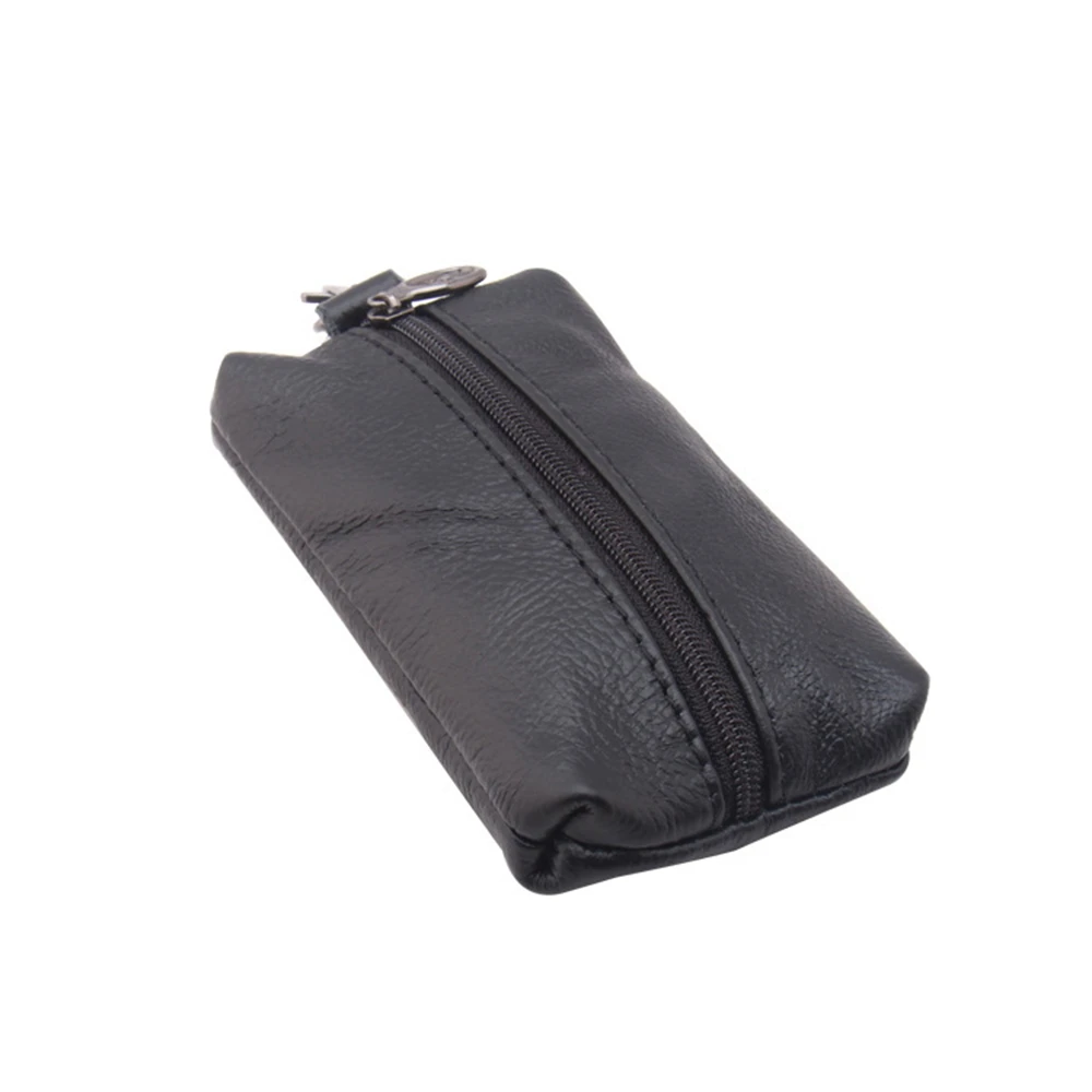 Nuevas carteras de cuero para llaves de hombre, llaveros cortos para hombres y mujeres, organizador de llaves con cremallera, llavero de coche, cartera, llavero para ama de llaves