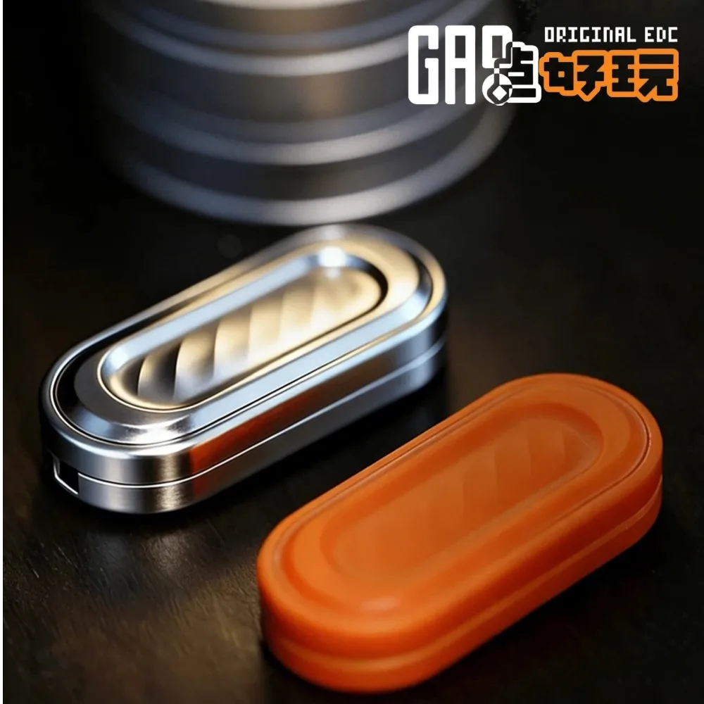 GAO STUDIO Richcions Vento Forte Aço Inoxidável Fidget Slider Brinquedo de Alívio do Estresse Brinquedos Adultos Push Slider Design Original