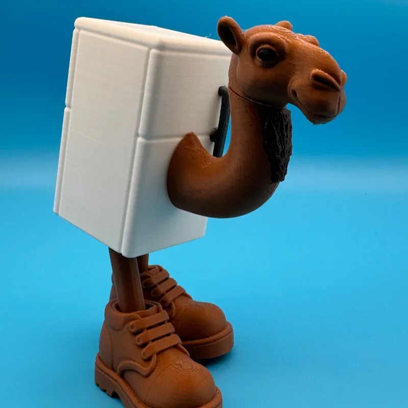 ثلاثية الأبعاد الطباعة Brainrot الثلاجة الجمل الشكل اللعب البطيخ التمساح الأسماك القط نموذج ديكور سطح المكتب دمية حلية الهدايا #1