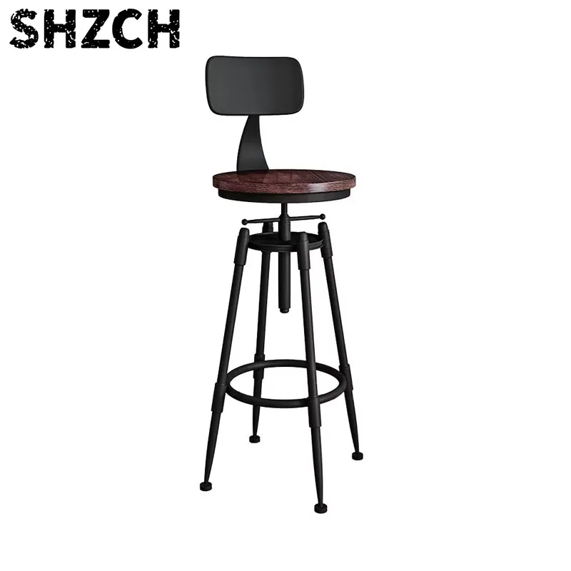 vintage-dining-chairs-lifting-rotating-bar-stools-iron-high-foot-counter-seat-high-temperature-baking-paint-nordic-furniture