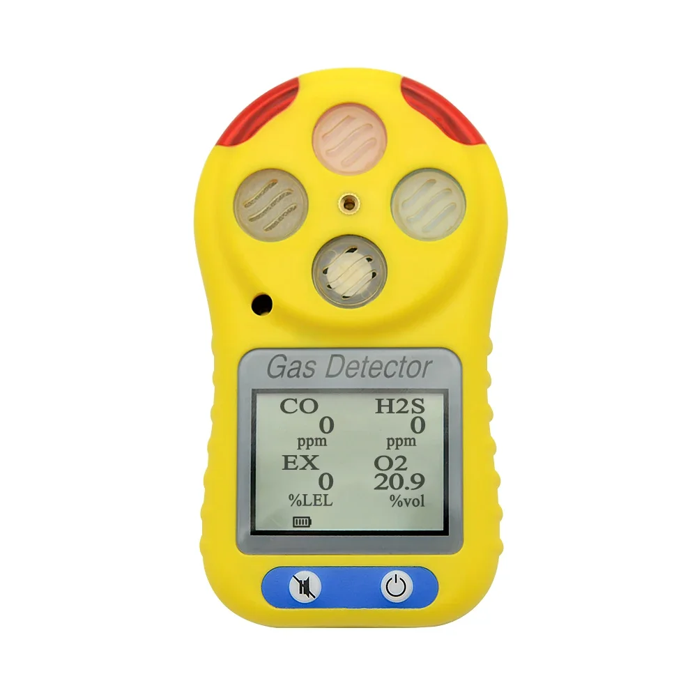 Multi gas detector with CE ATEX certificate CO H2S O2 CH4 detector