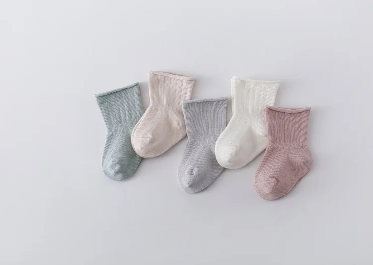3 Paare/los Kinder Junge Mädchen Socken Casual Solide kinder Socken Für Baby Baumwolle Kleinkind Socken Für Babys Frühling Herbst 0-5Years Neue – Detail 2
