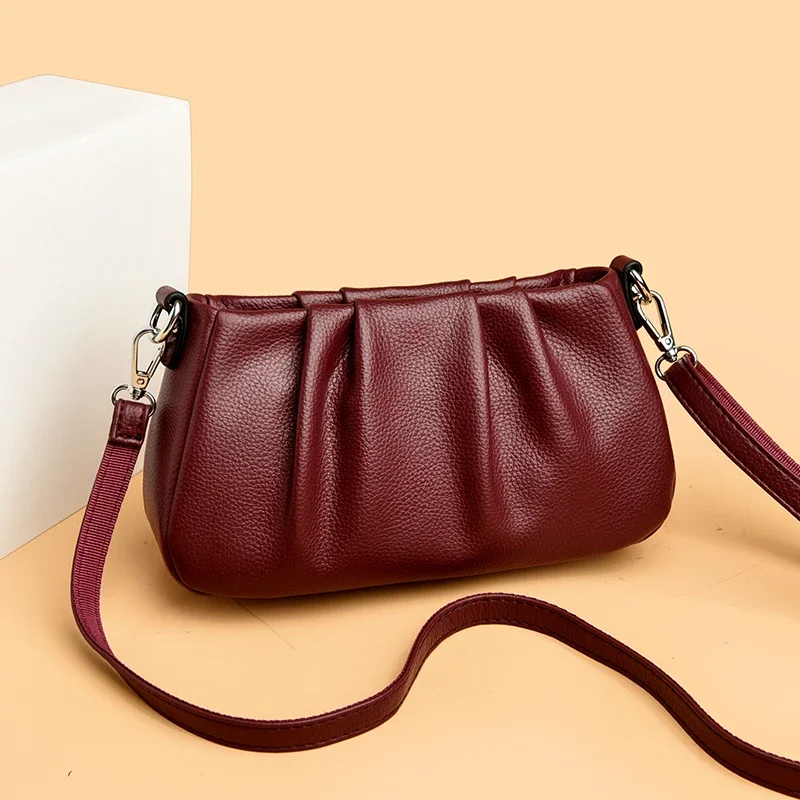 

Classic Parisian Diaper Bag Women's Leather Tote Luxury Crossbody Bag Vintage Minimalist Designer Large Capacity Stylish