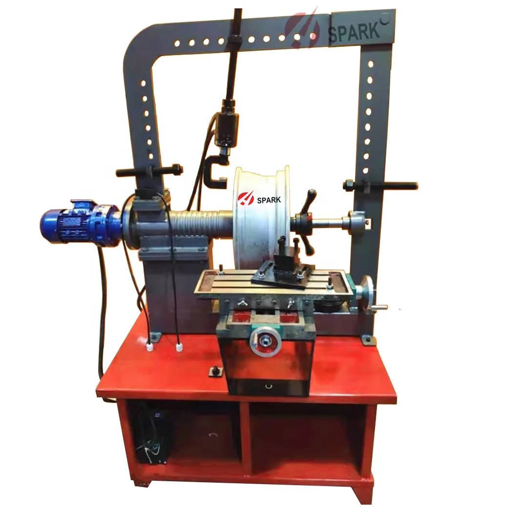 Wheels Straighten Repair CE Approved Diamond cutting Horizontal Lathe CNC Machine for 18' 19' 20' 22' 24' Forged wheels