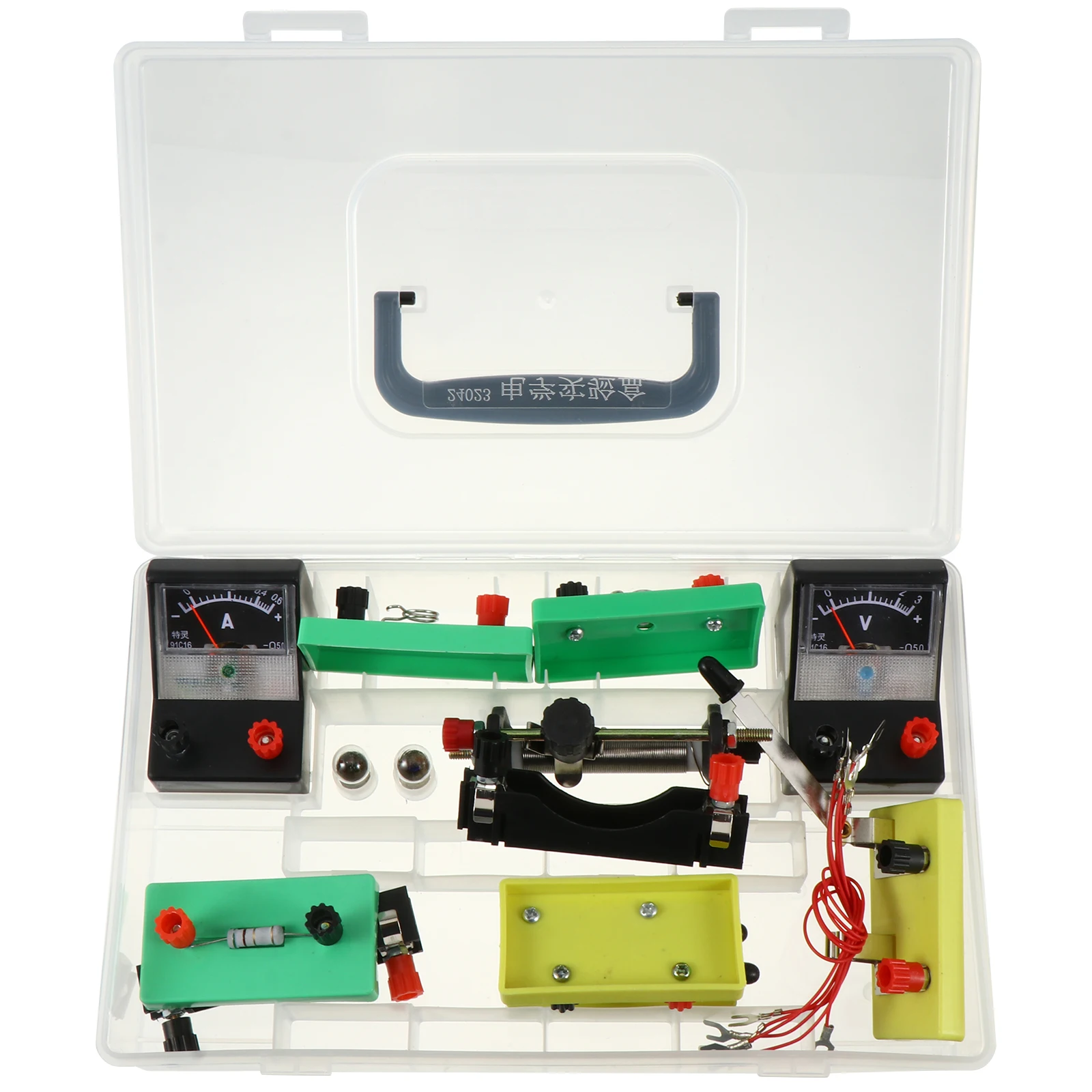 

1set Educational Electrical Experiment Box Physics Teaching Aids Science Equipment Kids Portable Compact Size Basic Electrics